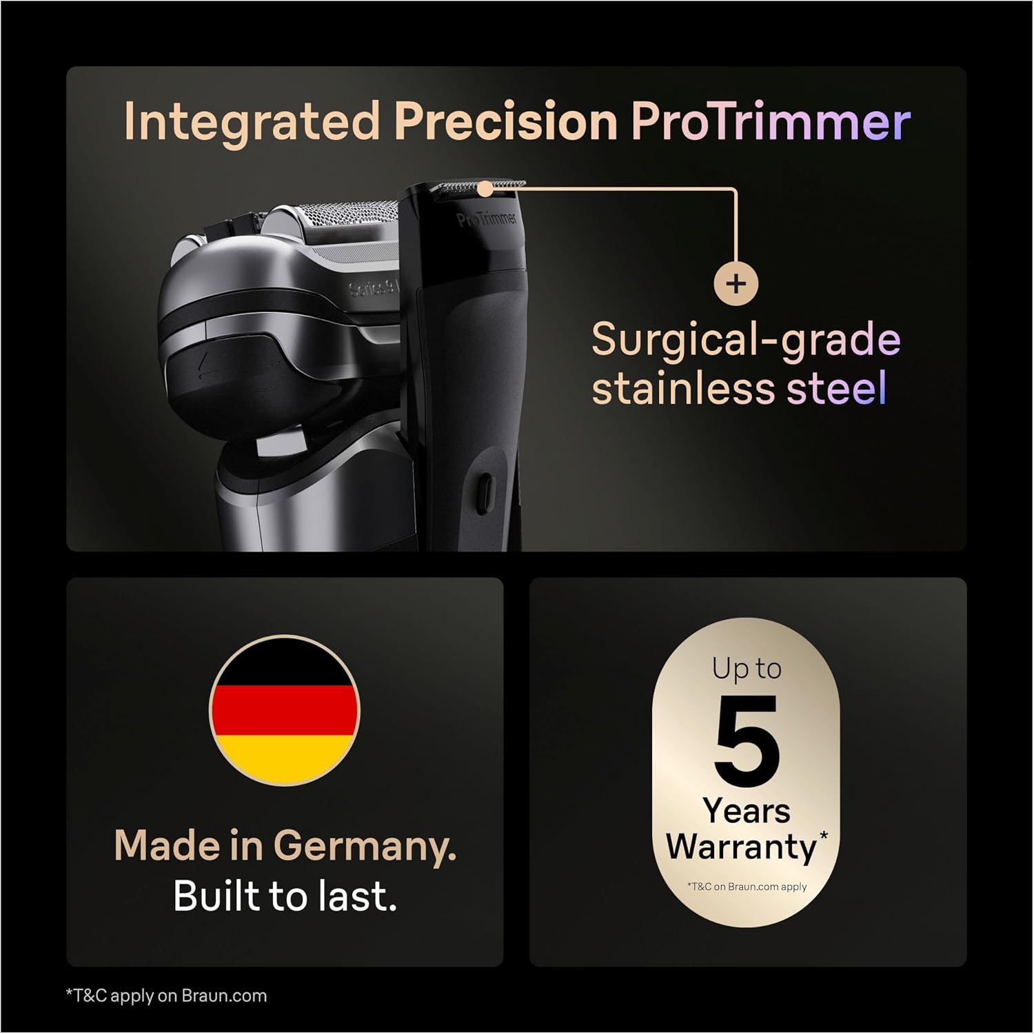 Detalle de Braun Series 9 PRO+ 9697CC shaver 60 min