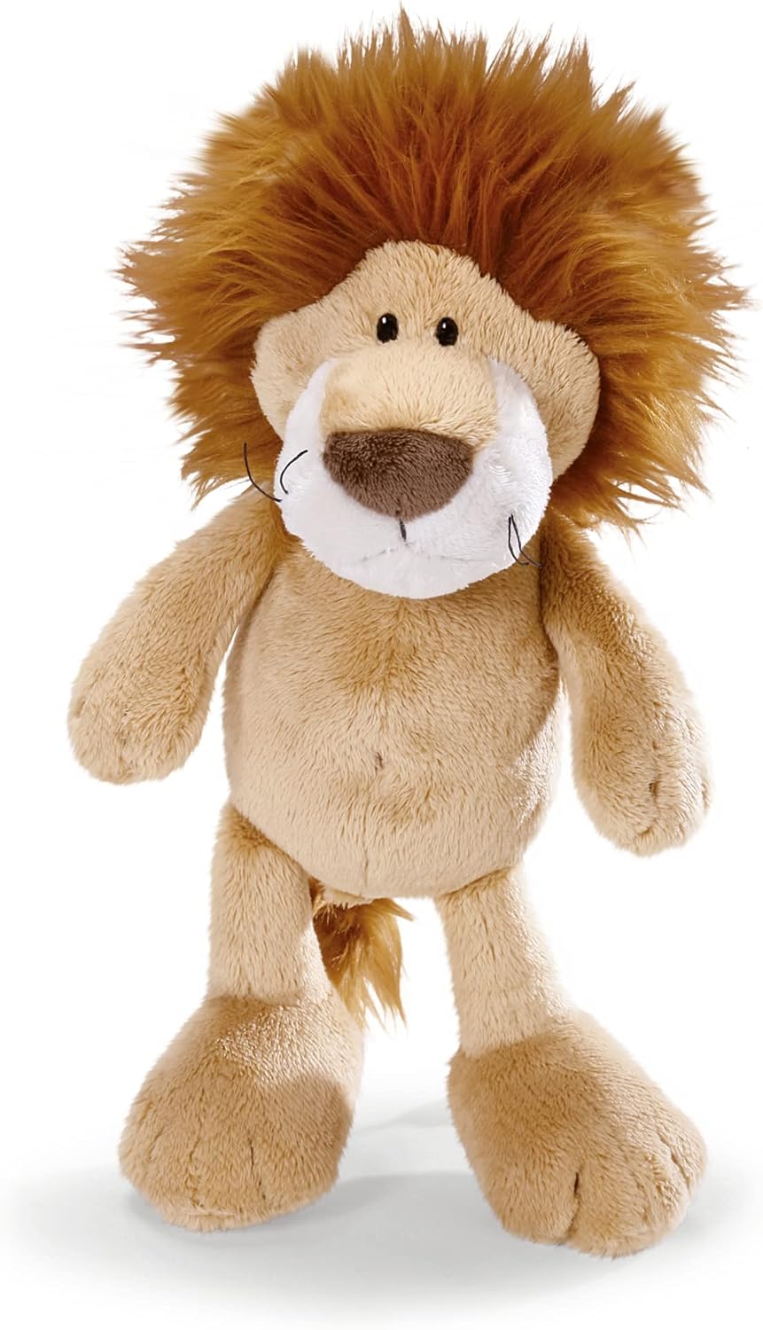 Detalle de NICI 48390 Kuscheltier Löwe (25 cm) – beiger Plüschlöwe zum Spielen, Sammeln & Kuscheln