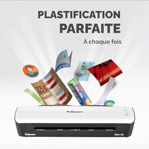 Detalle 2 de Fellowes Sola A4, plastifieuse jusqu’à 125 microns avec anti-bourrage
