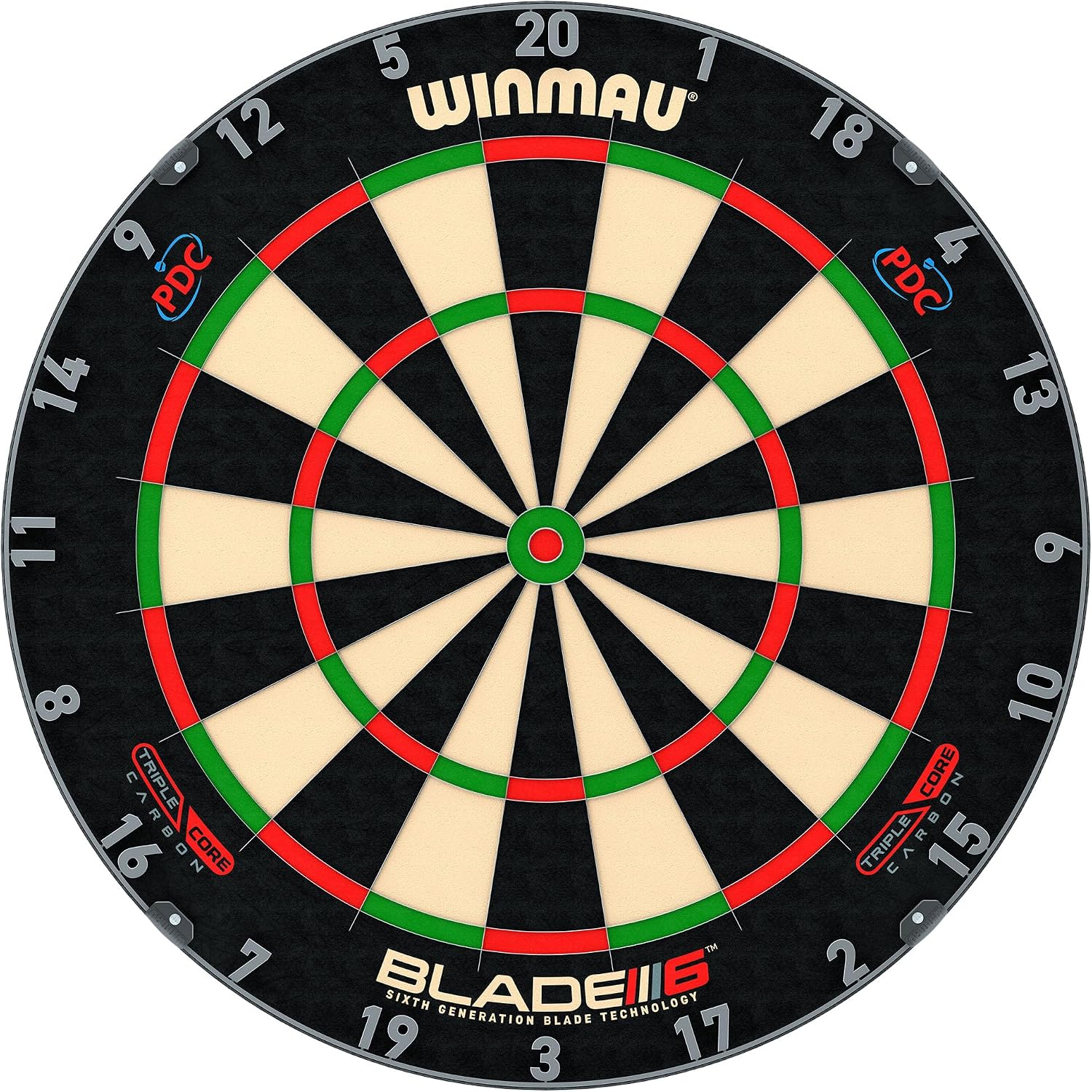 Detalle de WINMAU wmb0043 Bristle Dartboard with Sisal, Triple Core and Rota-Lock