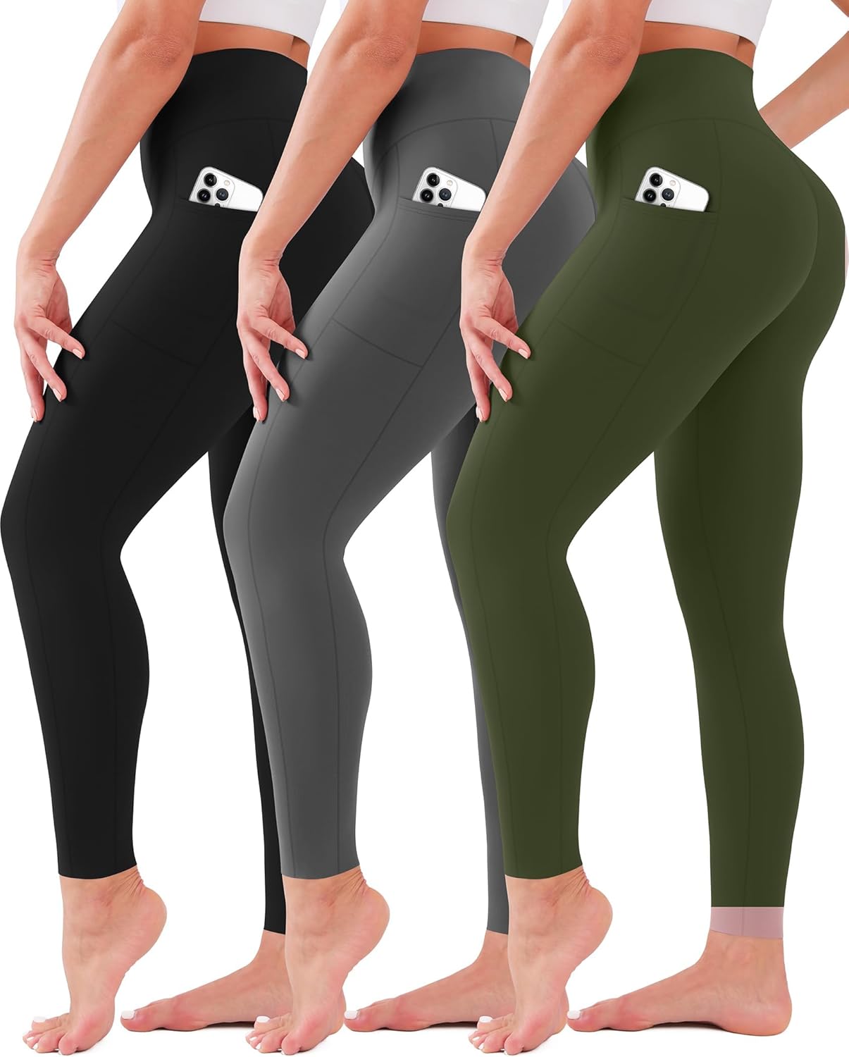 Thumbnail 5 de 3-Pack High Waisted Leggings 🧘♀