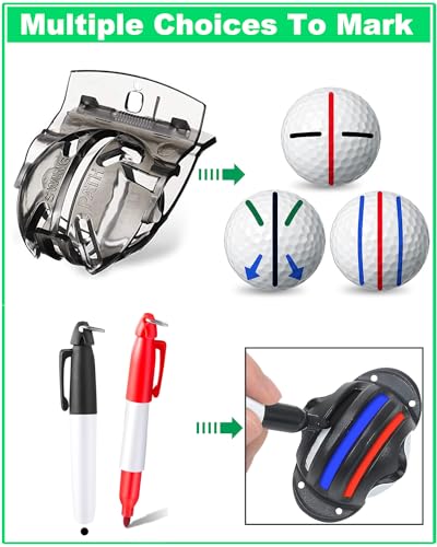 Thumbnail 4 de Geeorzo 7-in-1 Golf Zubehör: multifunktionales Set mit Mikrofasertuch, ausziehbarer Bürste und Pitchgabel – Black