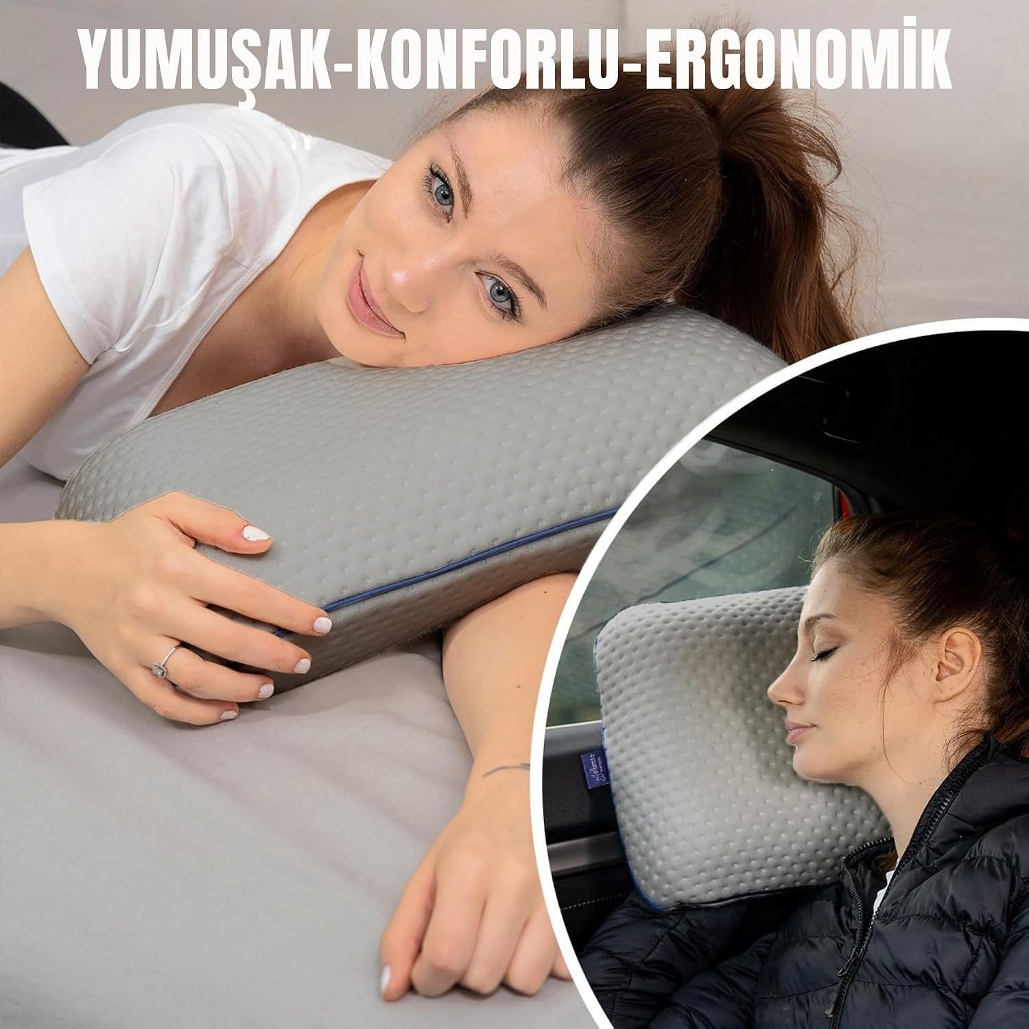 Thumbnail 6 de alkamto Cuscino da viaggio: supporto ergonomico in memory foam con federa termoregolante