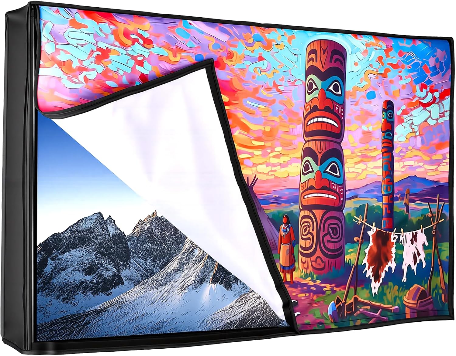 Detalle de Youlvy Outdoor TV Cover 50-55 inch: Weatherproof Shield for Your Outside TV