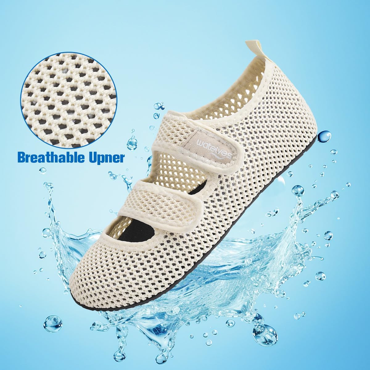 Thumbnail 1 de WateLves water shoes (barefoot-style) with non-slip soles for beach, pool & aqua sports