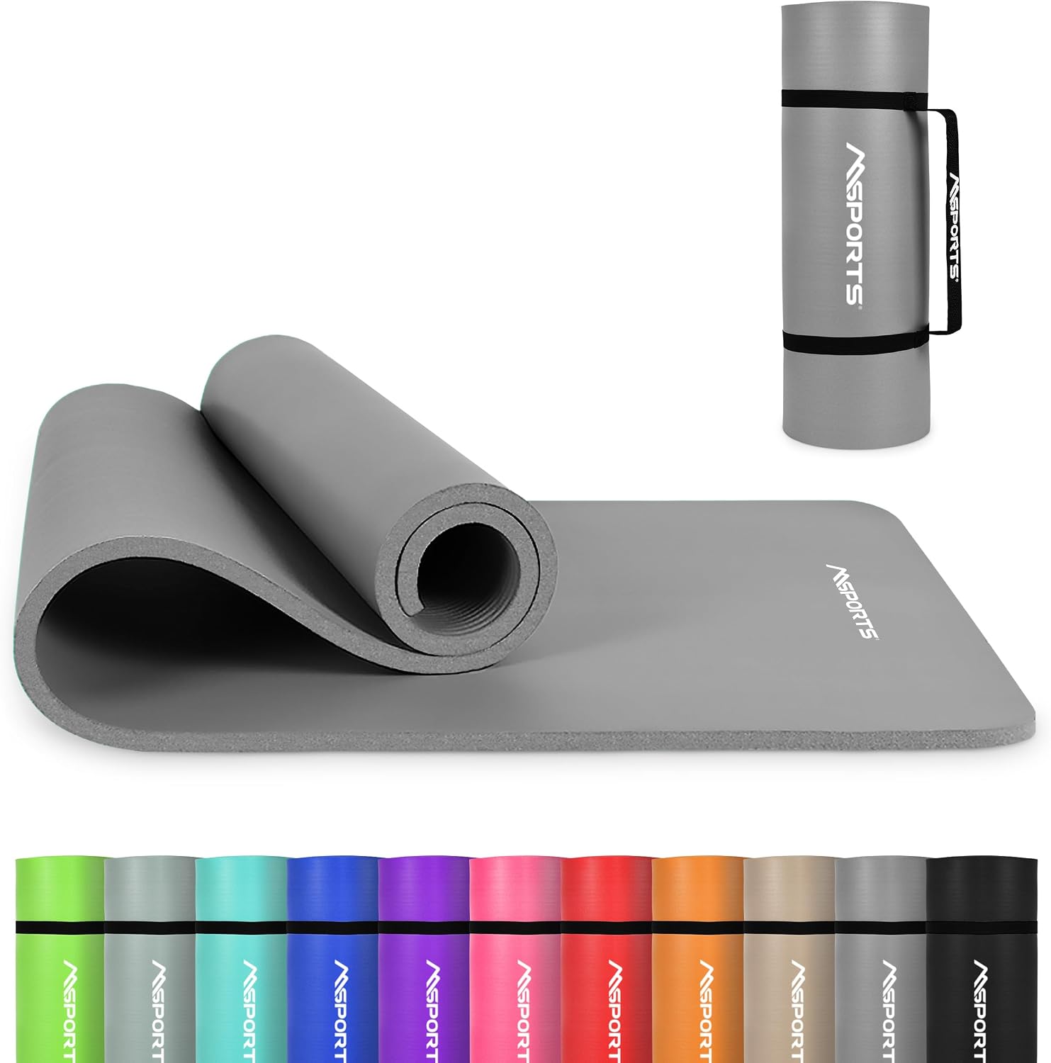 Detalle de MSPORTS Yoga Mat Premium Non Slip Thick – Extra Comfort for Home Workouts