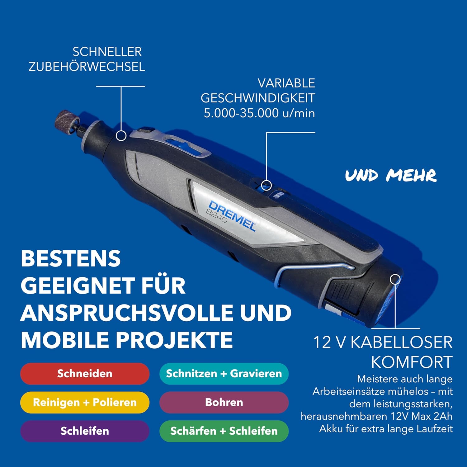 Thumbnail 1 de Dremel 8240 Akku-Multitool 12V 🛠