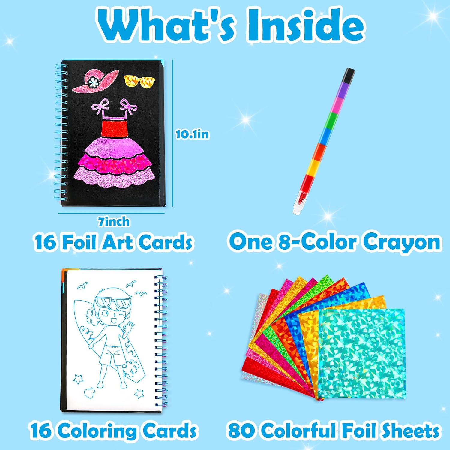 Detalle 1 de LIKYMO foil art kit for kids 4–9