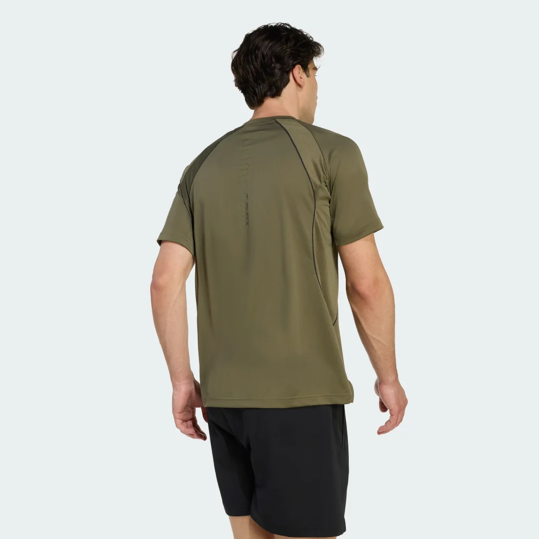 Detalle 2 de Camiseta Tech Apparel CLIMACOOL de Adidas (Verde) – comodidad y climatización para el día a día