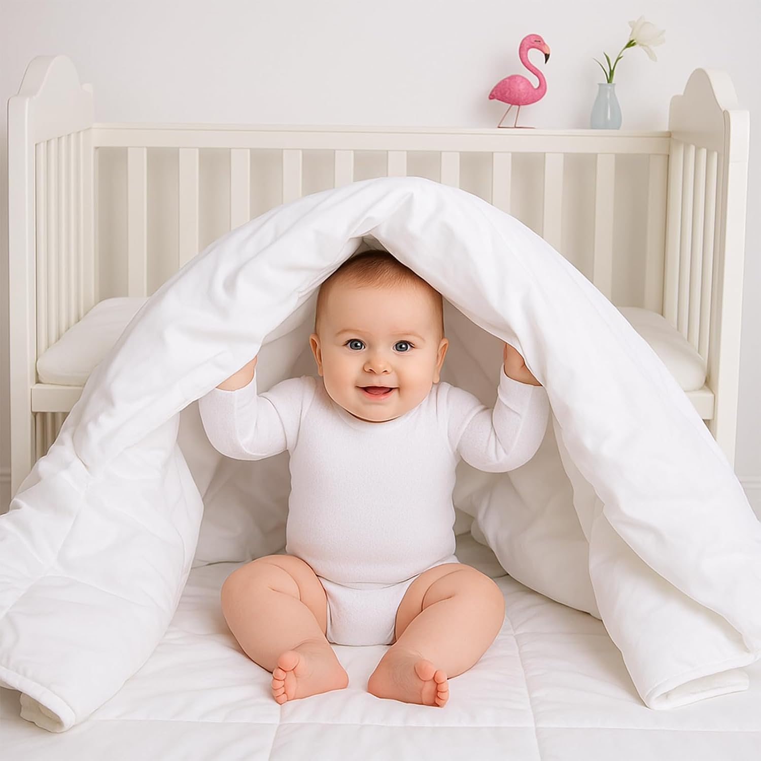 Thumbnail 1 de EDS Baby Cot Bed Duvet 9 Tog Anti-Allergy Set – Quilted 2pc Toddler Duvet & Pillow