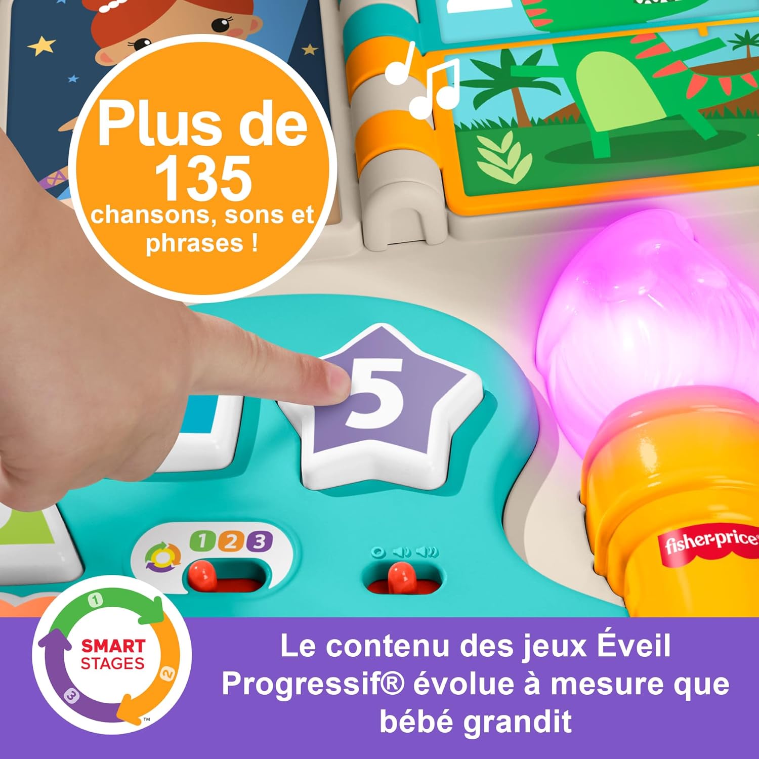Thumbnail 5 de Fisher-Price JGW87, table d’éveil musical 4 en 1