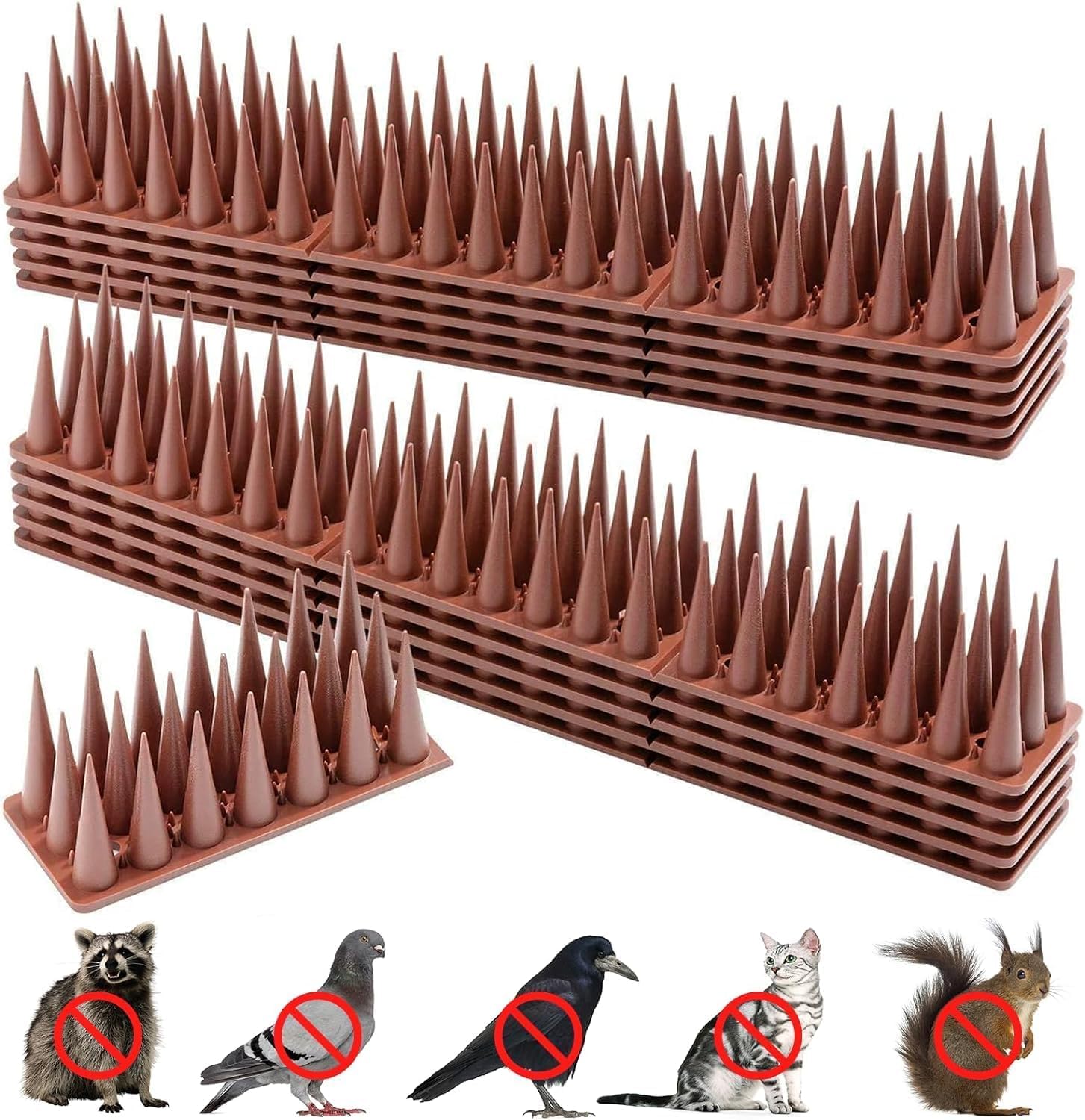 Thumbnail 6 de XDQQ Dissuasori Scaccia Piccioni – Set di 20 spuntoni in ABS per balcone e terrazza