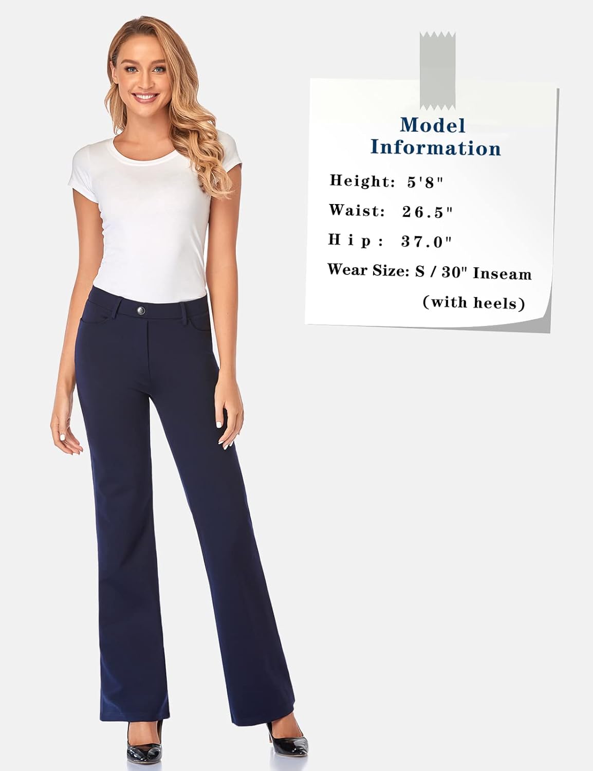 Thumbnail 5 de Tapata Women's Stretchy Bootcut Dress Pants 30" 📐