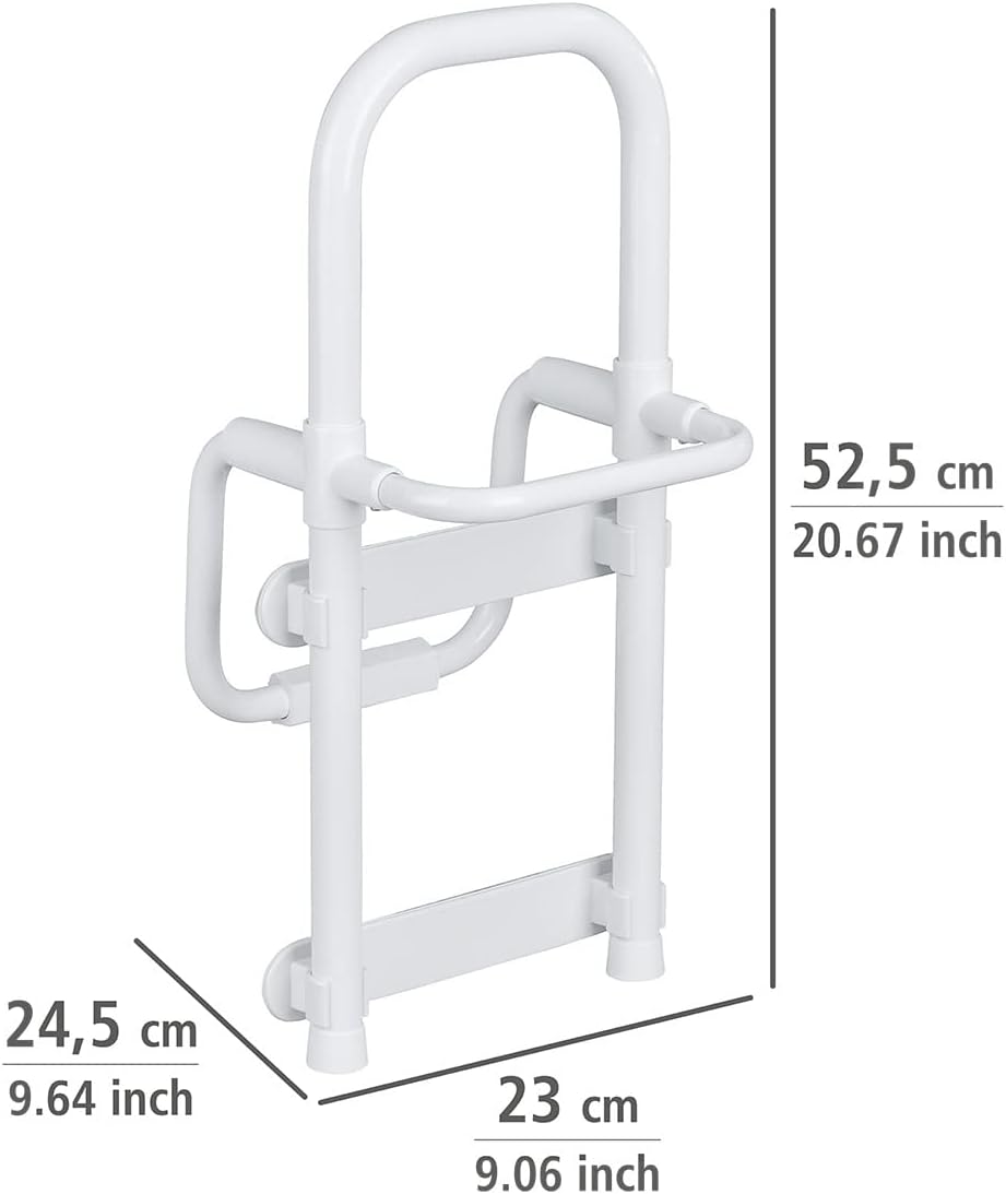 Detalle de Rail de sécurité pour baignoire Secura 8110100 de WENKO — réglable et robuste (120 kg) en aluminium