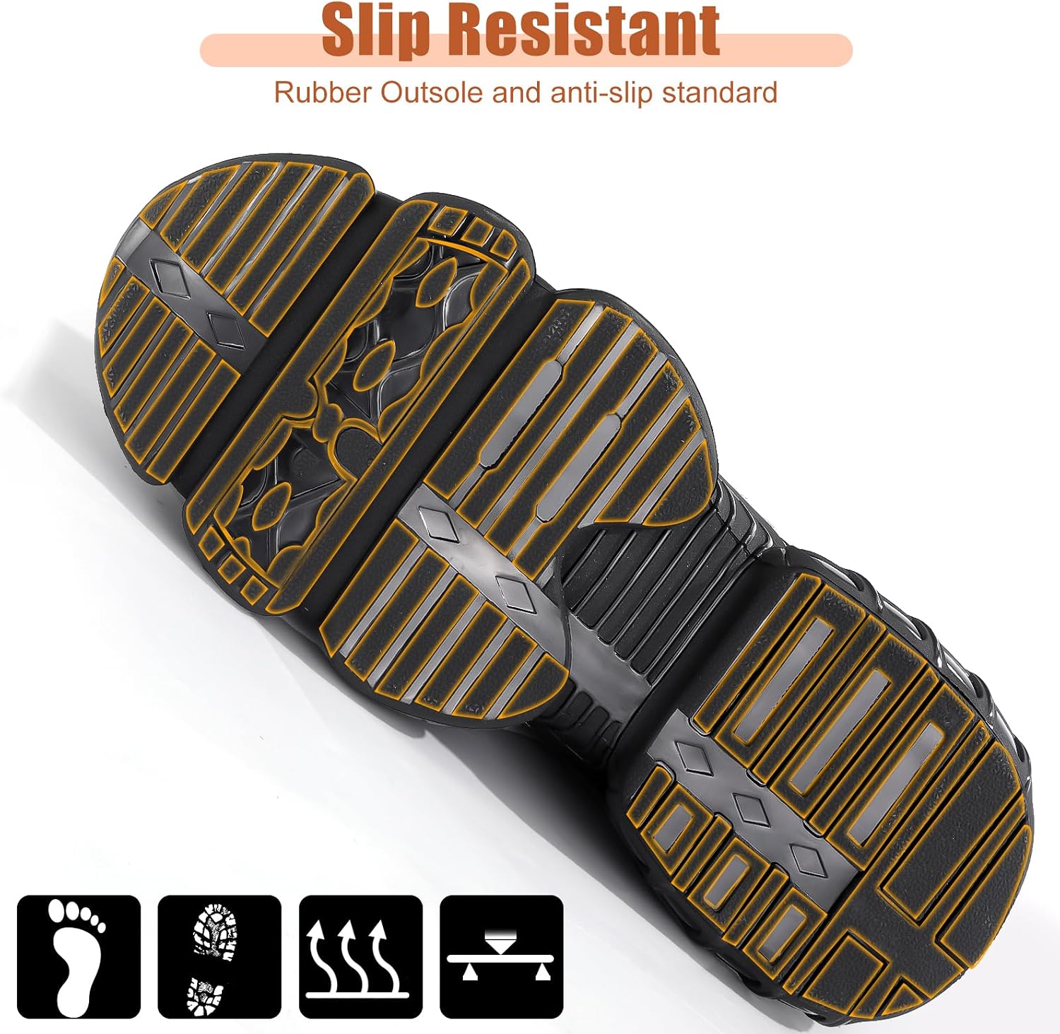 Detalle 2 de XIEHX Steel Toe Cap Safety Trainers for Men and Women