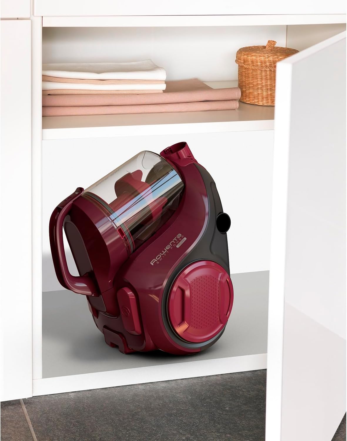 Detalle de Rowenta RO2933EA Swift Power Cyclonic Staubsauger – kompakt, beutellos, Zyklon-Technologie