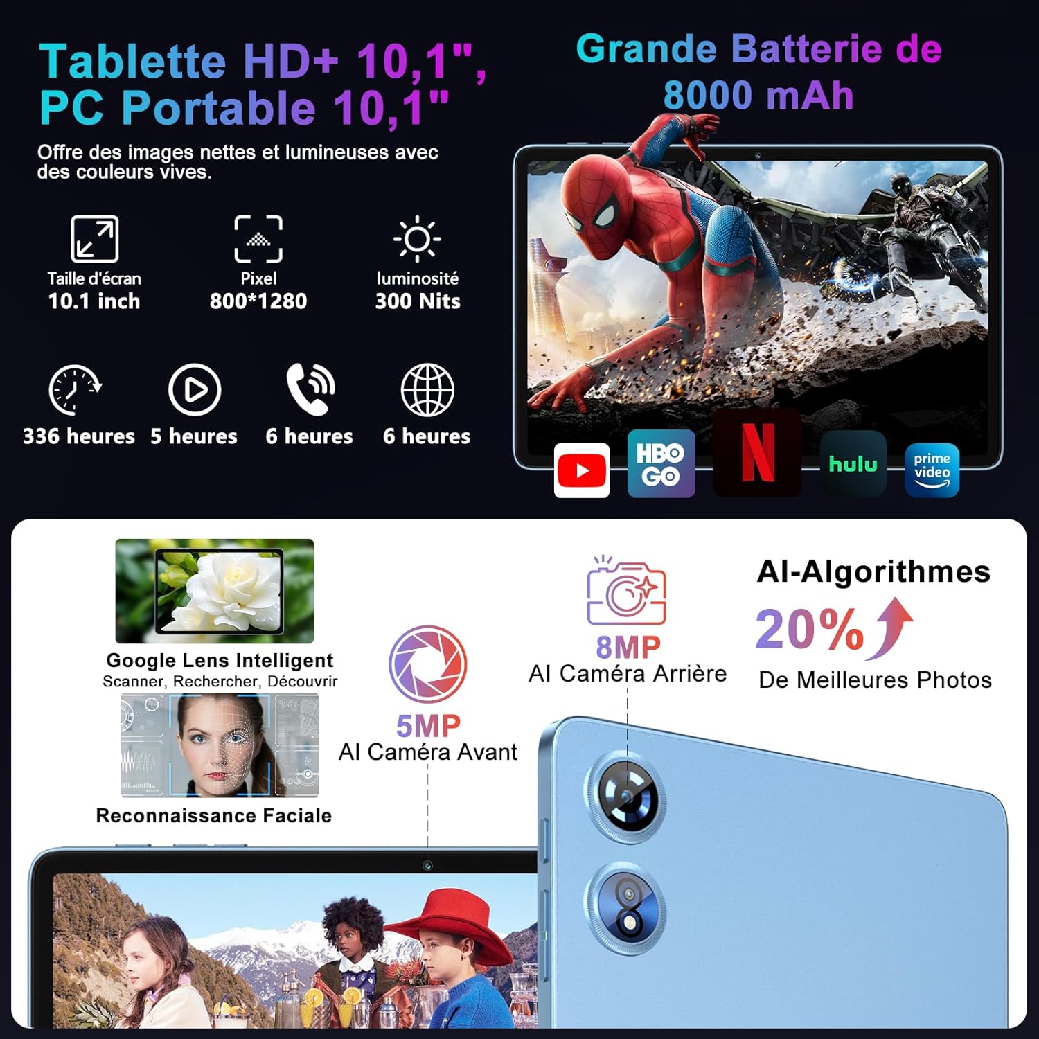 Thumbnail 6 de Tablette Android 15 10 pouces 128 Go