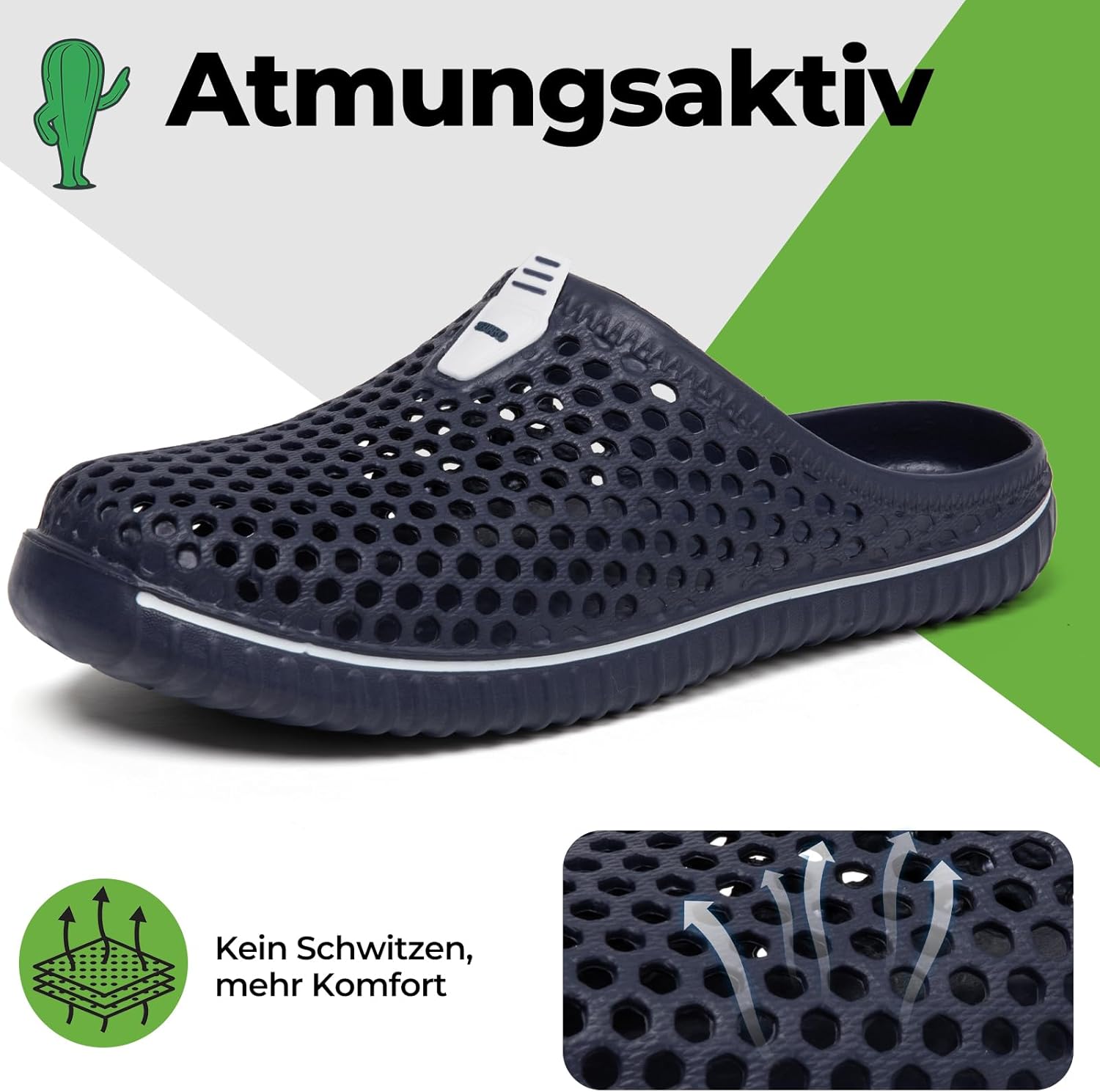 Thumbnail 2 de SAGUARO Clogs Pantoletten Herren Damen – Sommer, atmungsaktiv, EVA-Sandalen Gr. 36–45