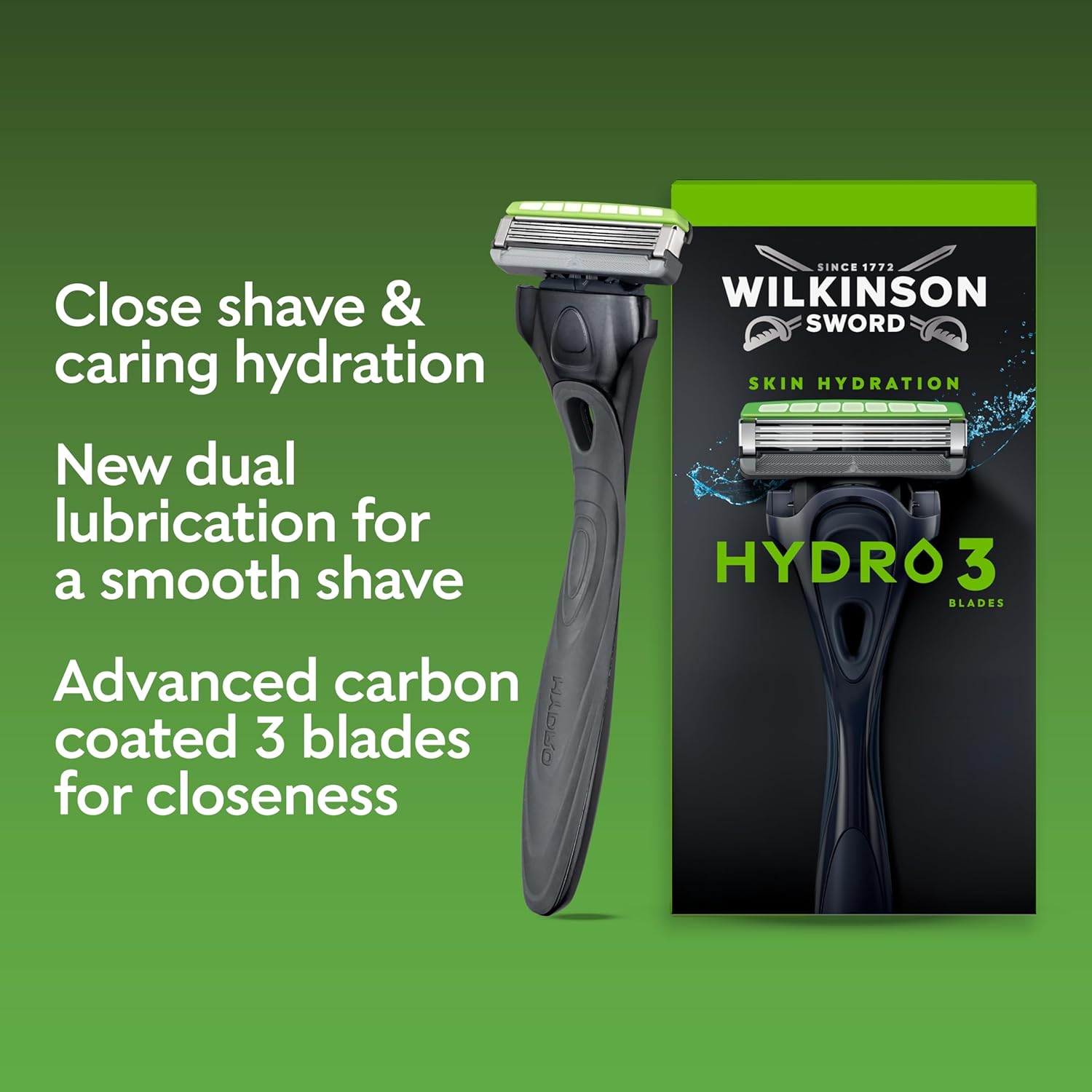 Detalle de Wilkinson Sword Hydro 3 Razor Blade Refills for Men – 8 Refills