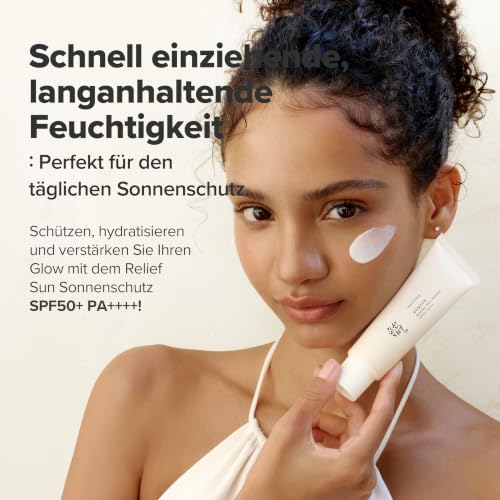 Detalle 2 de Beauty of Joseon Relief Sun Rice + Probiotics SPF50+ PA++++ – Leichte, nicht-weißelnde Sonnencreme aus koreanischer Hautpflege