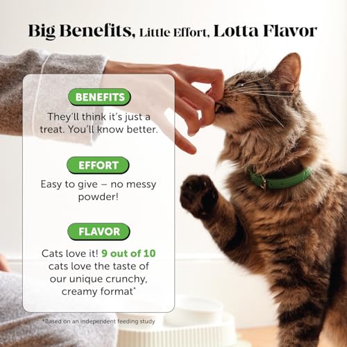 Detalle de Pet Honesty Cat Hairball Remedy Treats: Dual Texture Crunchy Creamy Hairball Relief for Indoor Cats