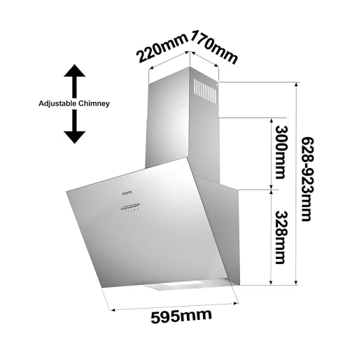 Thumbnail 7 de CIARRA CBCS6762A – Hotte aspirante inclinée 60 cm, A+++, 674 m³/h