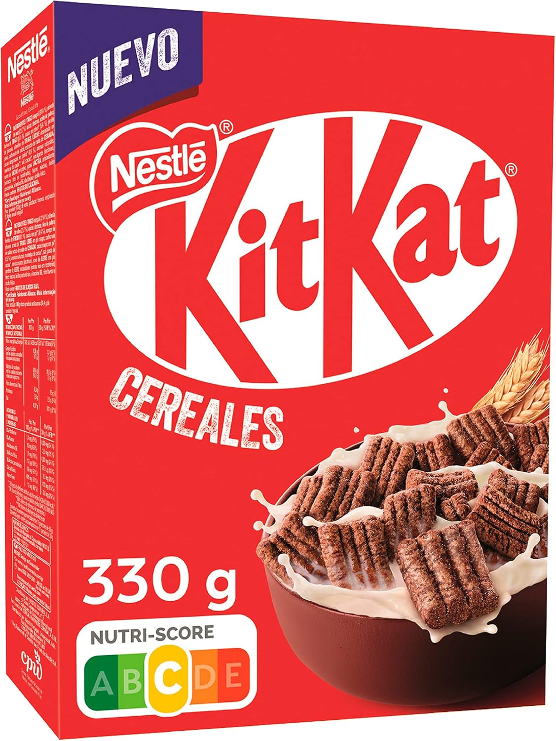 Detalle de Nestlé KitKat Cereales de Trigo y Maíz 🍫 7x330g