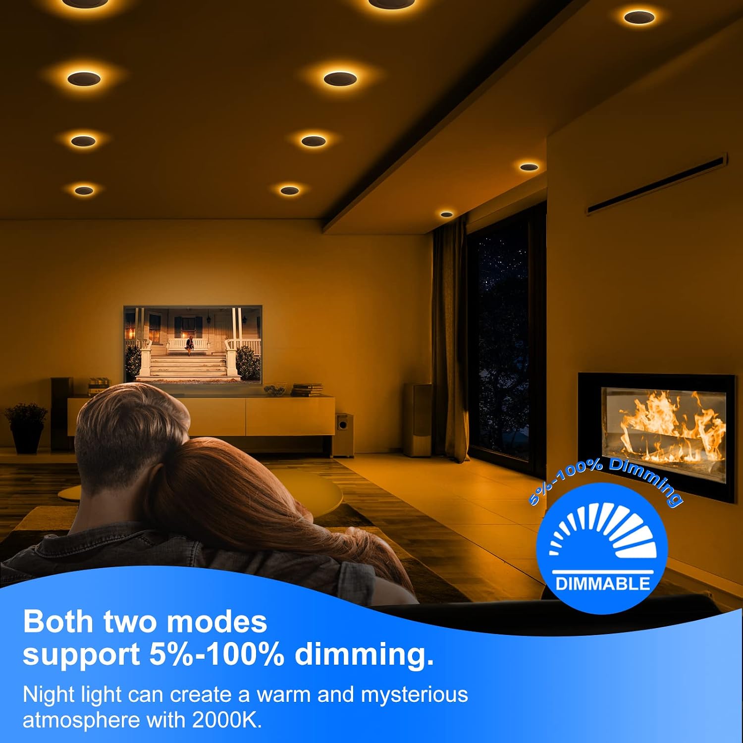 Detalle 1 de INCARLED INCAR-4IN-9W-4PACK 4-Inch LED Recessed Lights with Night Light