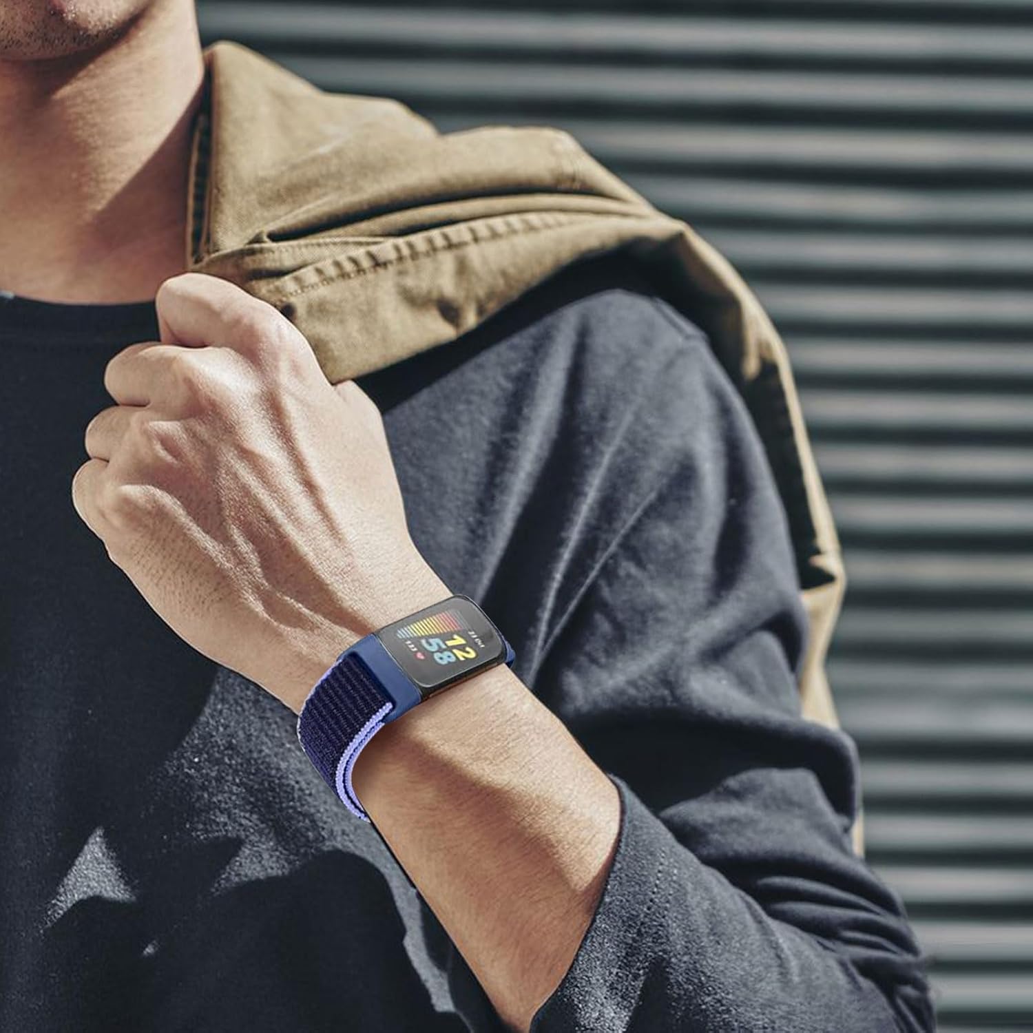 Thumbnail 4 de Ecogbd Nylon Replacement Strap for Fitbit Charge 5