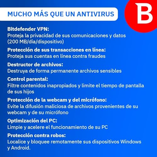 Detalle de Bitdefender Total Security 10 dispositivos
