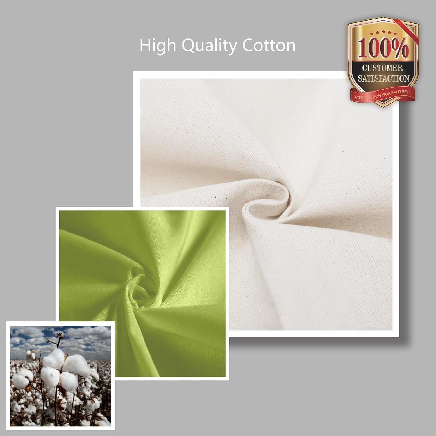 Thumbnail 6 de TOPDesign Canvas Tote Bag 6-Pack, Reusable