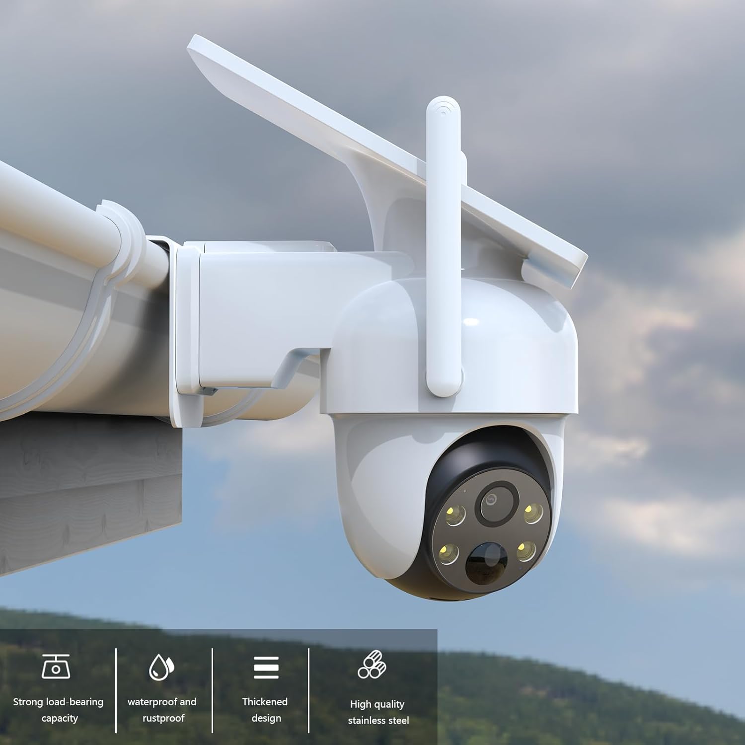 Thumbnail 2 de UIQELYS Gutter Bracket for Reolink Argus PT and Go PT: Durable Outdoor Mount