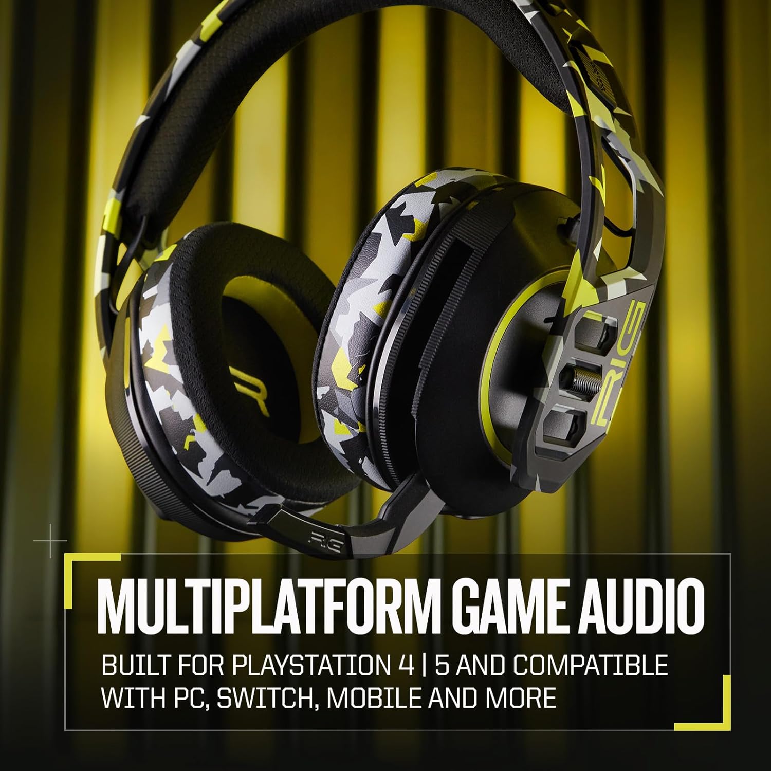 Thumbnail 2 de RIG 600 PRO HS Dual Wireless Gaming Headset (2.4GHz + Bluetooth) for PS5, PS4, Switch, PC, Steam Deck, Android & iPhone — Acid Camo