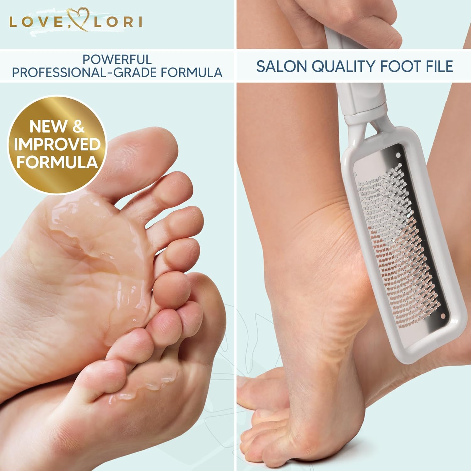 Detalle 2 de Foot Scrubber Dead Skin Remover Kit: 6oz callus gel remover + dual-action foot file