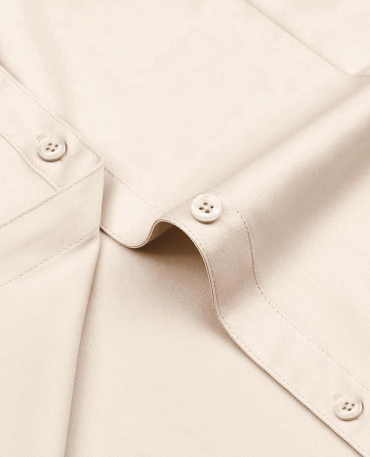 Detalle de siliteelon Damen Bluse bügelfrei Regular fit – Stretch Oberhemd für Business & Freizeit