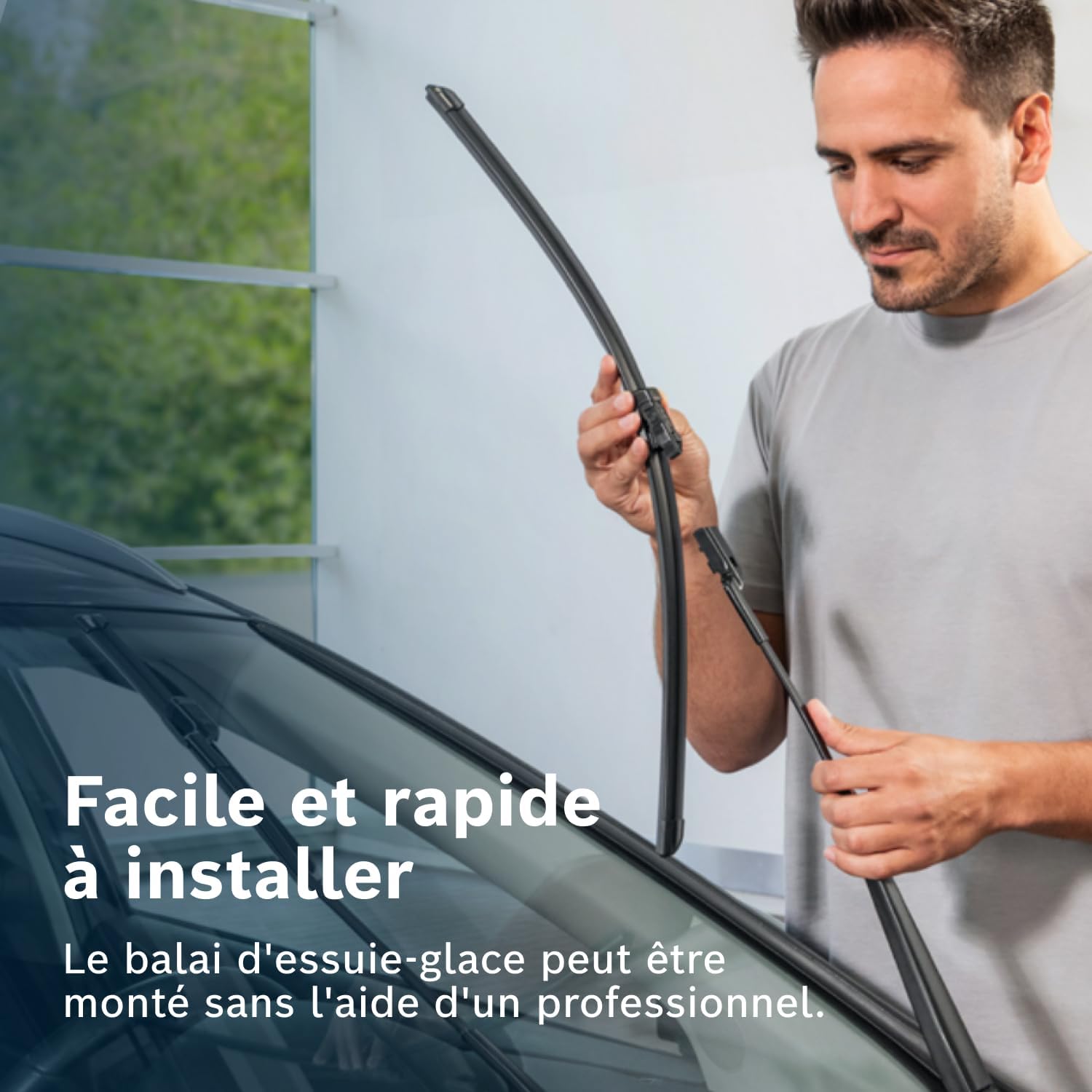 Detalle de Bosch Balai d’essuie-glace Aerotwin Spoiler A938S – Compatible Mercedes-Benz (C‑Class, E‑Class, CLS, etc.)