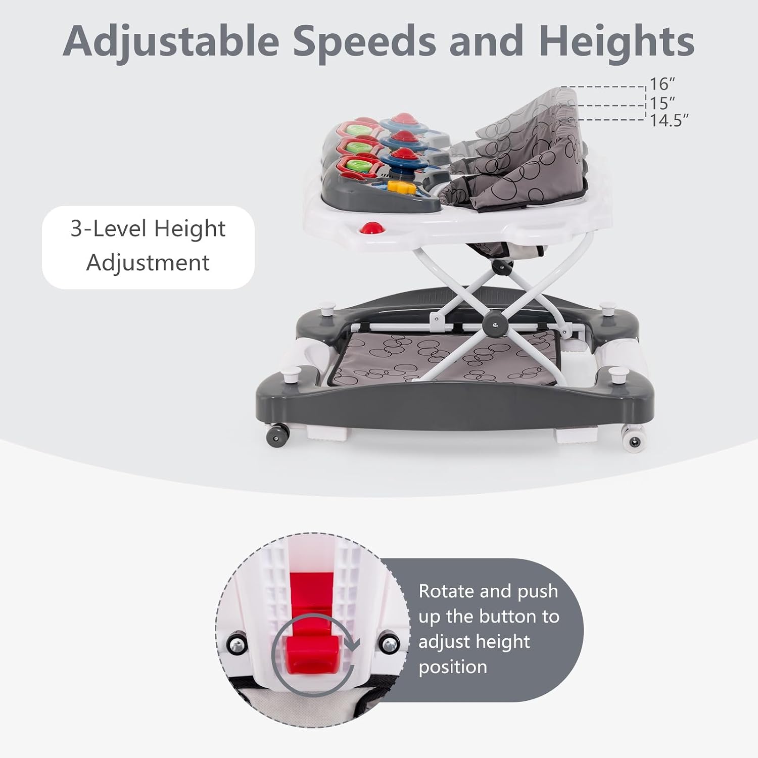 Detalle de INFANS 5-in-1 Baby Walker