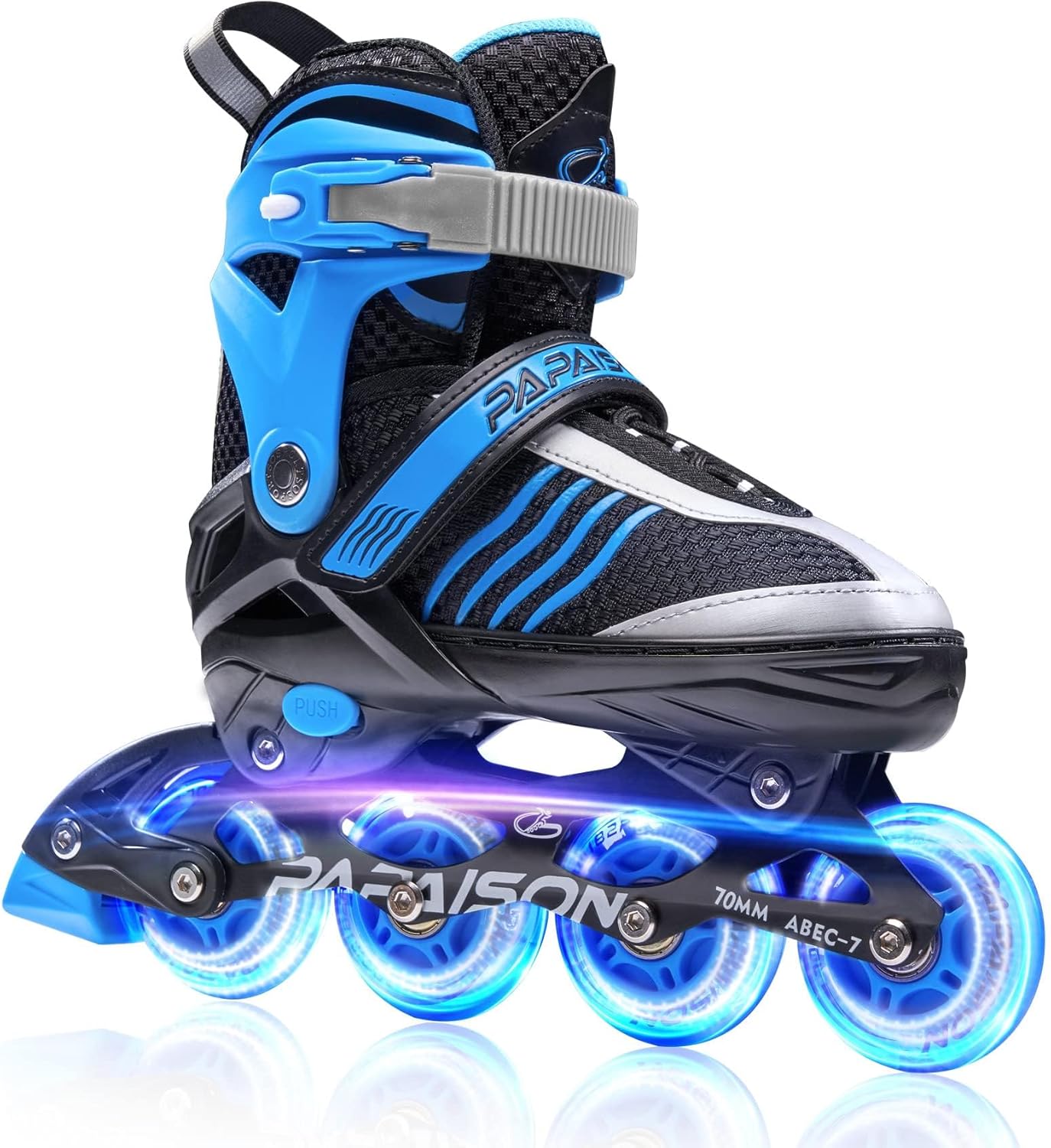Thumbnail 6 de PAPAISON Adjustable Inline Skates for Boys (Ages 4–16) with Light-Up Wheels