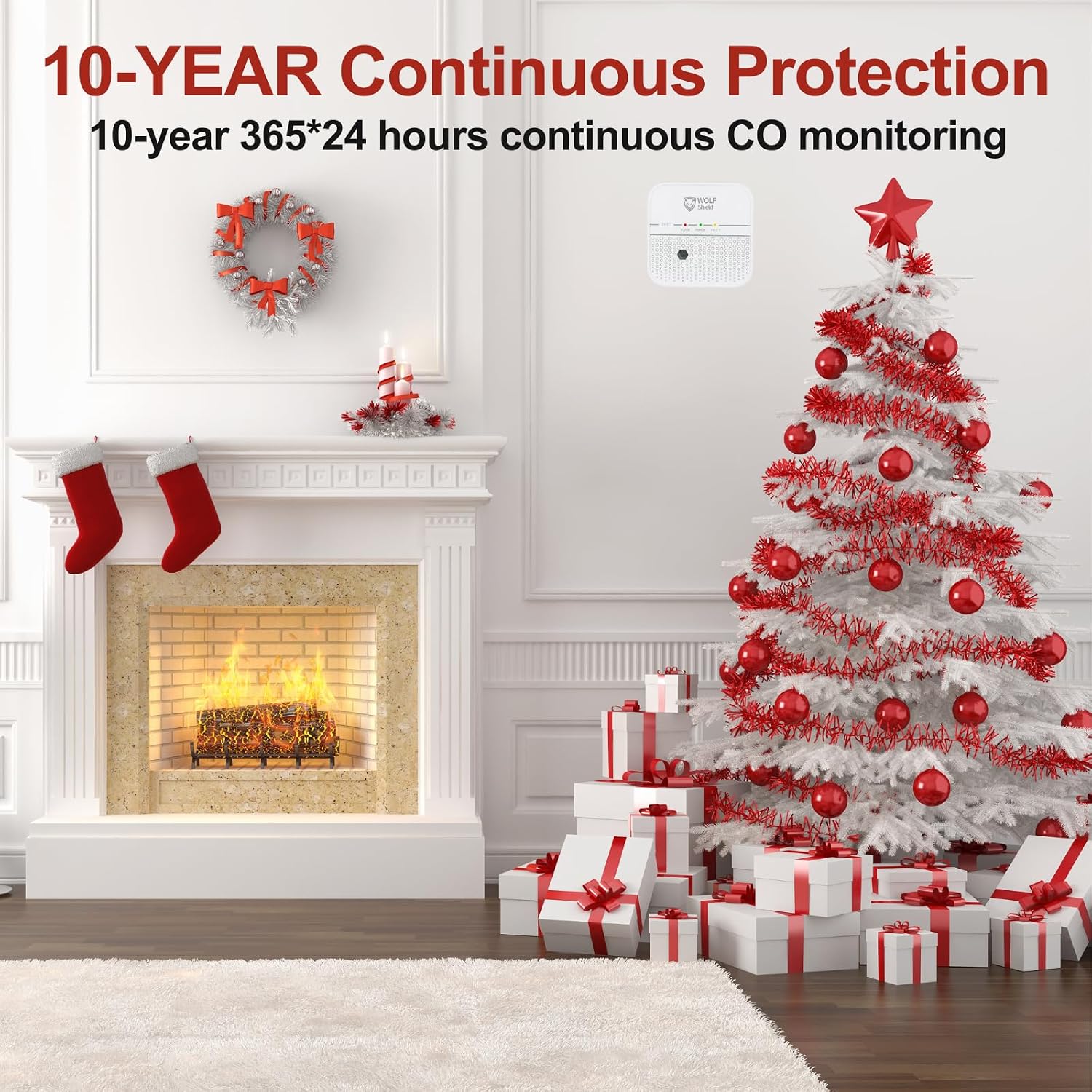Thumbnail 6 de WOLF SHIELD Carbon Monoxide Detector 10 Year