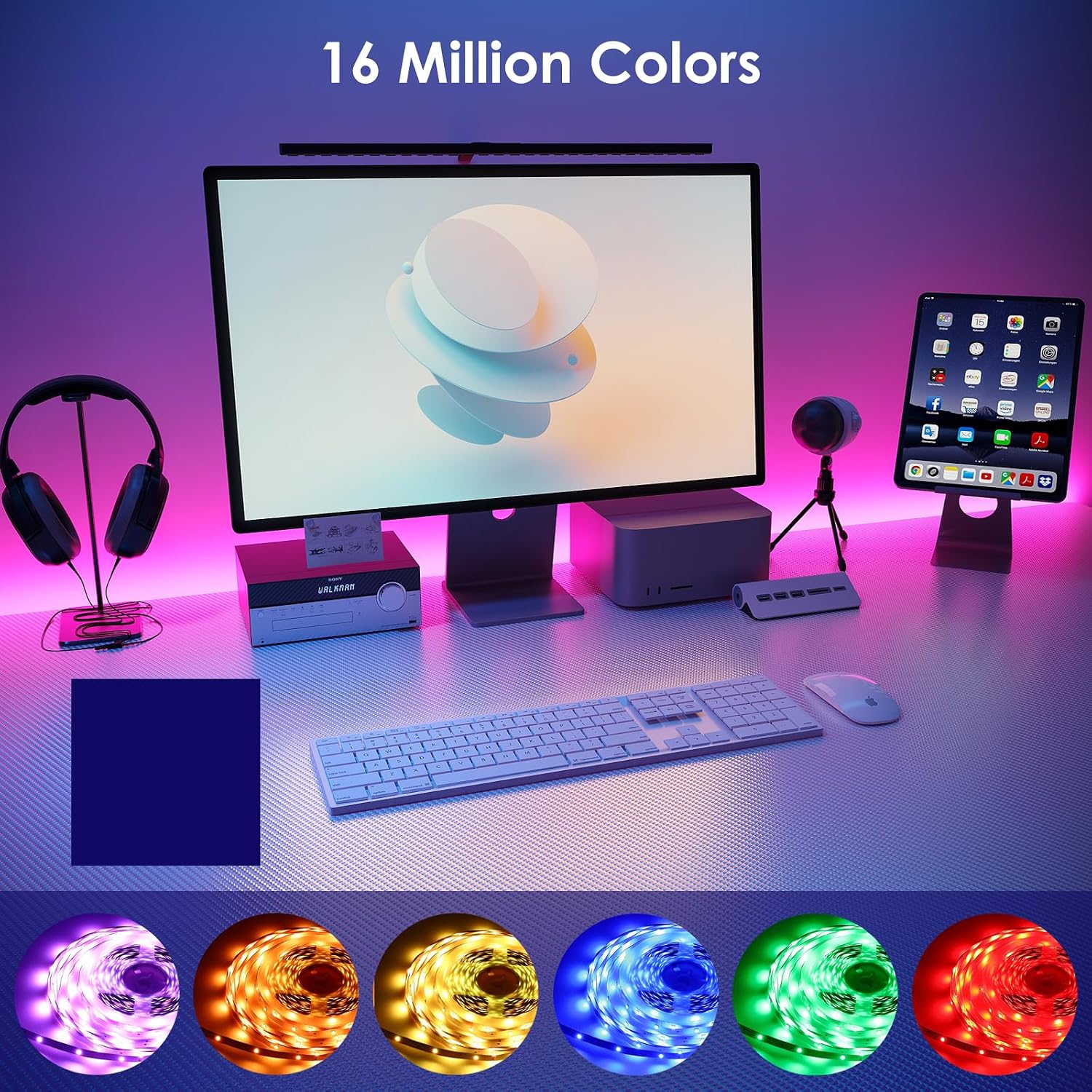 Thumbnail 6 de HOVVIDA 30m RGB LED strip lights for rooms 🎉