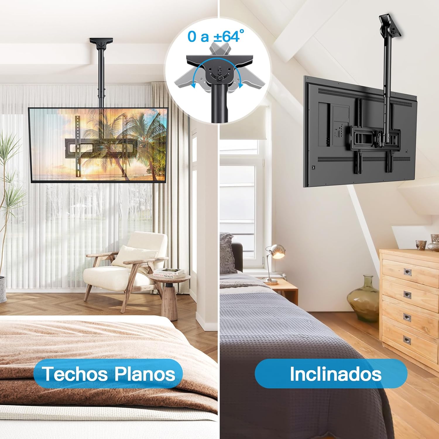 Thumbnail 5 de PERLESMITH PSCM2 65-inch ceiling TV mount