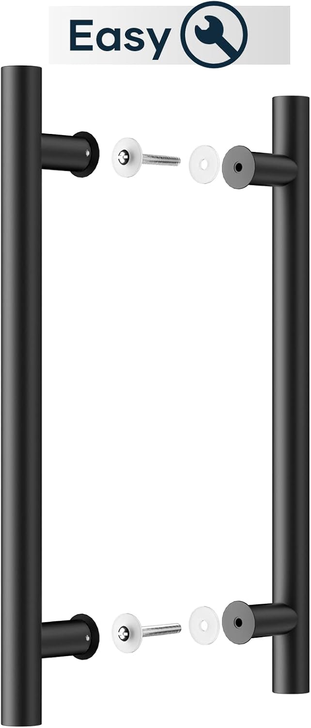 Detalle de EaseLife 40 cm – dwustronny uchwyt do drzwi przesuwnych ze stali nierdzewnej