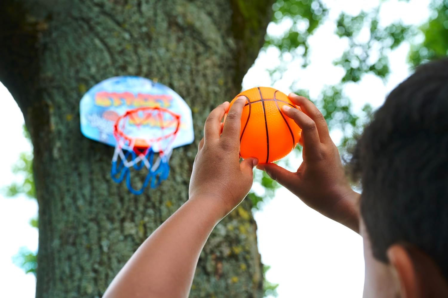Detalle de Simba 107406024 basketbalset met deurhouder en bord van 27,5 x 21 cm