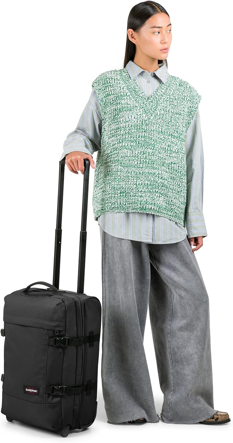 Detalle de Eastpak Tranverz S Valise Cabine 42L – 51 x 32,5 x 24 cm, bagage à main à roulettes, léger et résistant