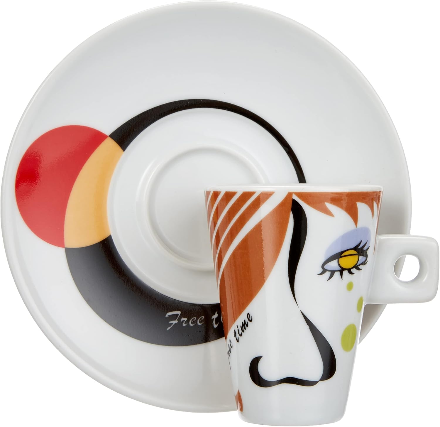 Detalle de Zeller 26505 – 12-elementowy zestaw do espresso z porcelany, 6 wzorów