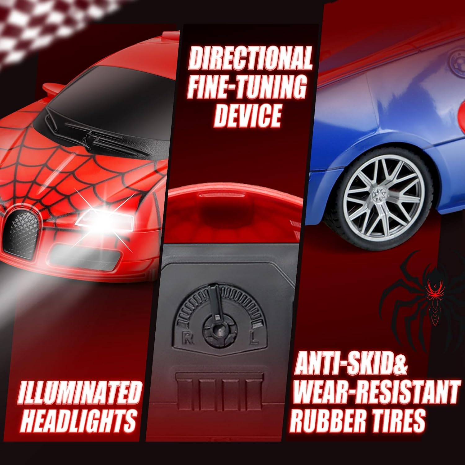 Thumbnail 3 de Aooess Spider RC Car for 3–8 Year Olds – Durable, Light-Up Remote Toy