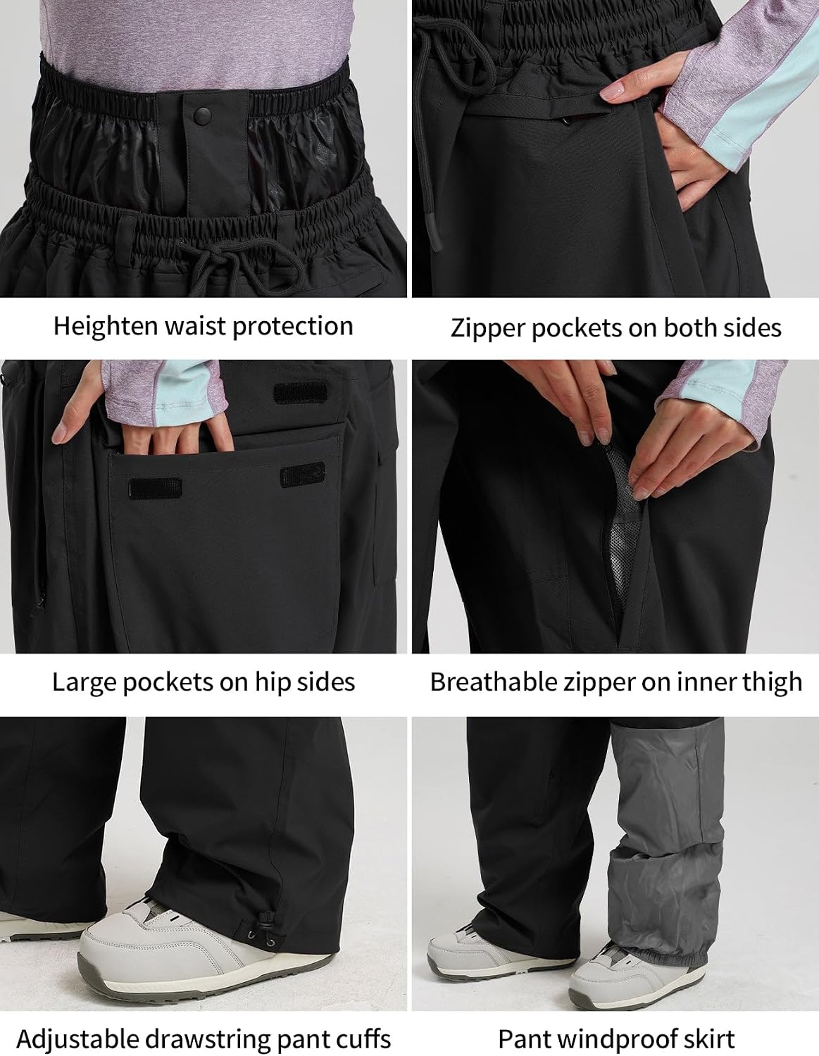 Thumbnail 4 de GSOU SNOW Snowboard Pants Waterproof Insulated