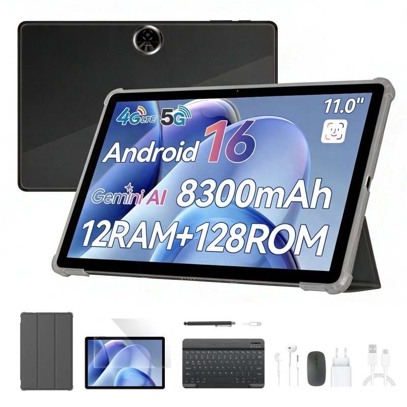 Detalle de Blackview Zeno 5: Tablet WiFi 11", 3 GB RAM, 128 GB, Gris