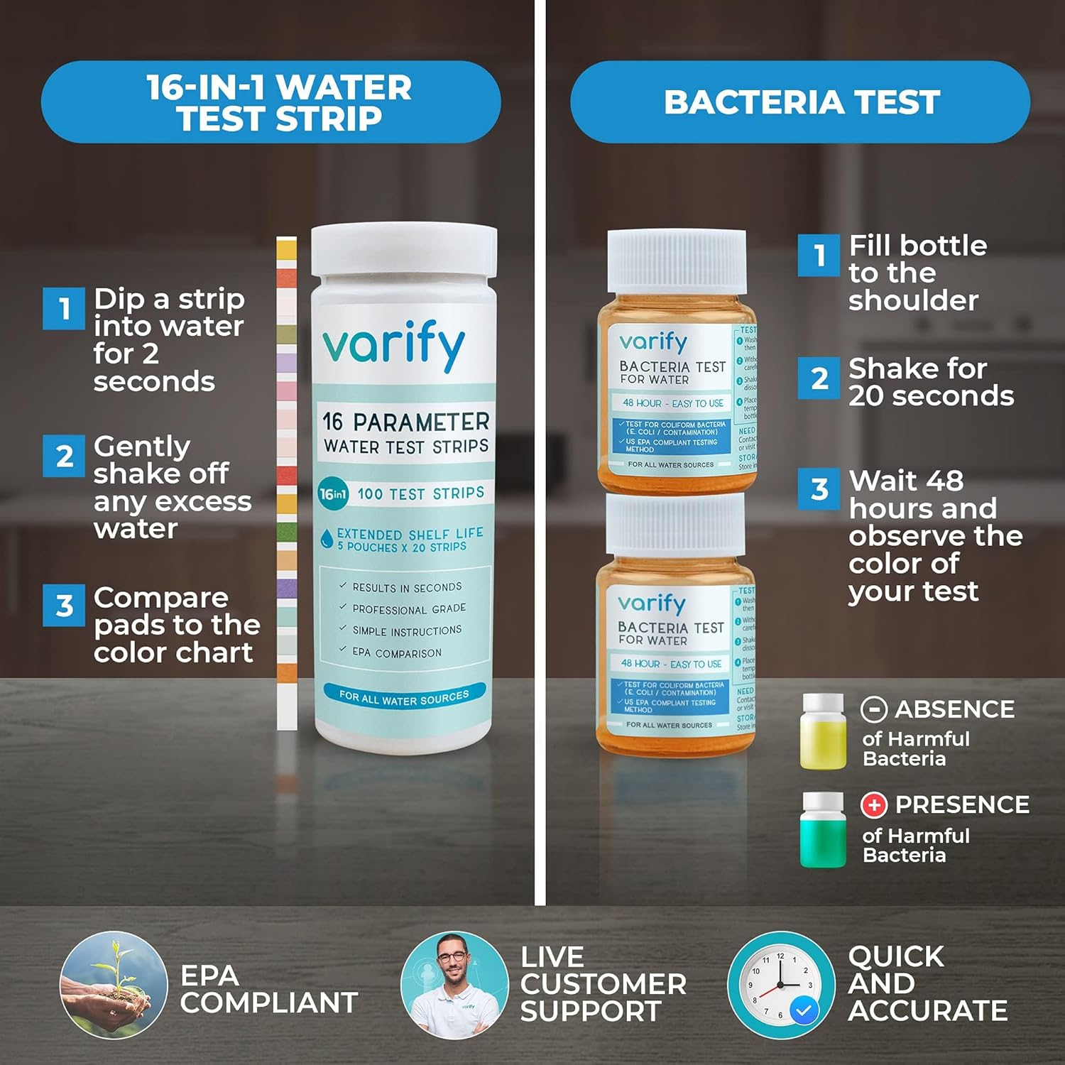 Thumbnail 3 de Varify Premium Water Test Kit 17-in-1