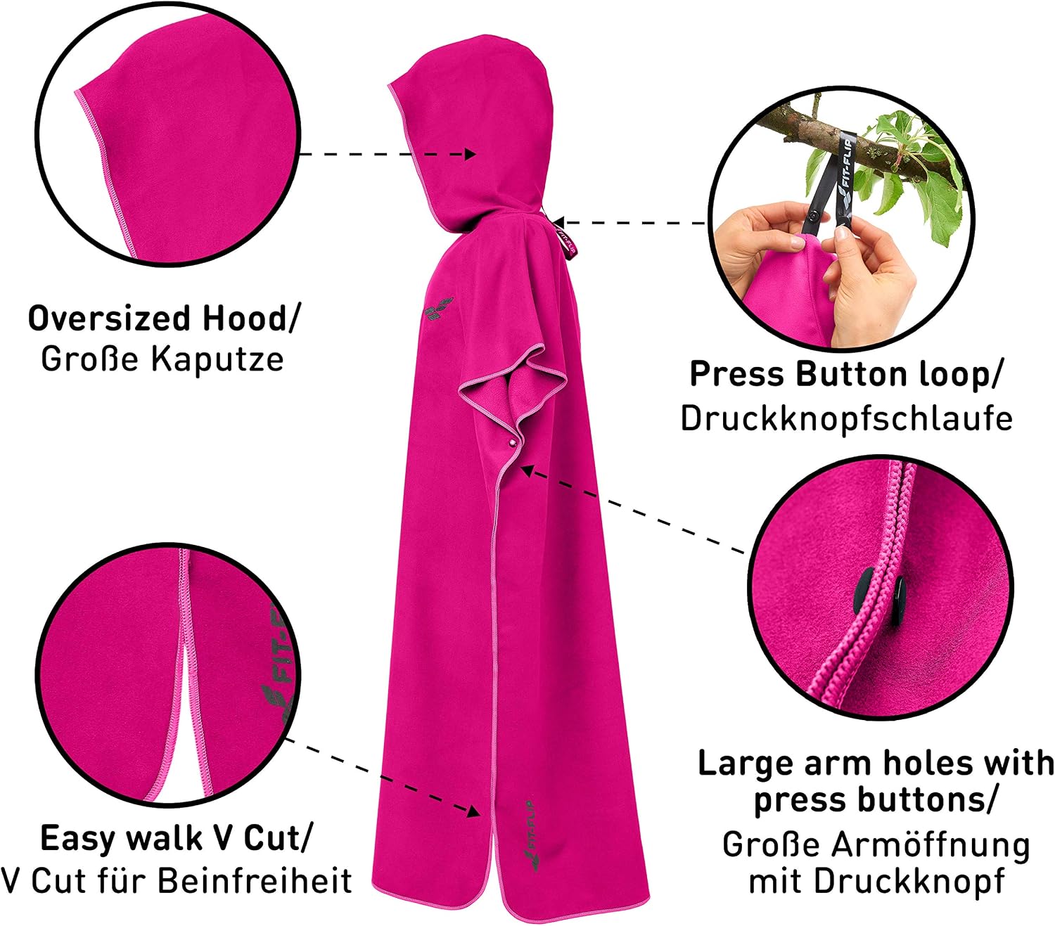 Thumbnail 1 de Fit-Flip Poncho de bain microfibre 440 g